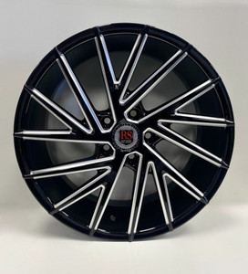 Redsport Rs05 Wheels Rims 20x8.5 5x4.5 (5x114.3) Black Milled Windows Deep Cut 35mm | RSW05-2865BMWD