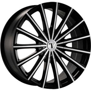 22インチ メッキ DUB ホイール　Velocity Wheel VW830 Velocity Vw10 Wheels Rims 22x8 5x114.3 5x120 Black Machined 38mm
