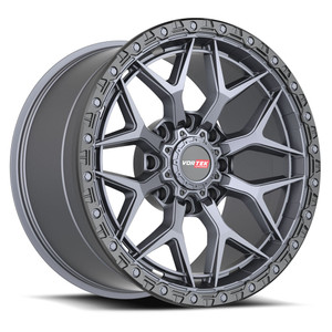 20x9.5 Vortek Vrt-603 Titanium Black Bead Ring Custom Drilled Wheel Blanks Rims 0mm | 60320958XBL0MTB