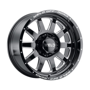 18x9 Weld Off-Road Stealth Black Milled Rims Wheels 0mm 6x135 6x5.5 (6x139.7) | W10289098501