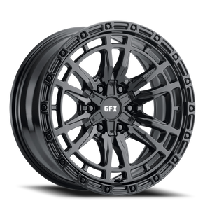 G-Fx Tr24 Wheel 17x9 6x135 & 6x139.7 Matte Black 12mm | T24 790-6009-12 MB
