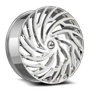 Azara Aza-536 Wheels Rims 26x9.5 Blank Custom Drilled Nano Chrome