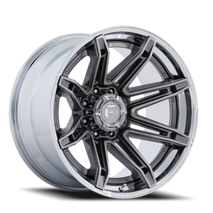 Fuel Fc401 Brawl Wheel 22x10 6x139.7 Platinum With Chrome Lip -18mm | FC401AP22106818N
