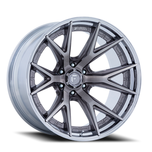 Fuel Fc402 Catalyst Wheels Rims 24x12 6x139.7 Platinum With Chrome