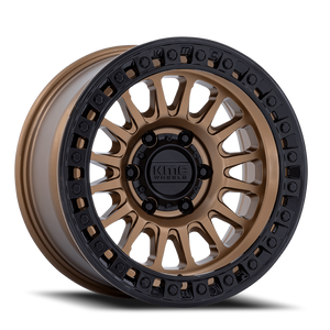 Kmc Km552 Ims Wheel 17x8.5 5x127 Matte Bronze With Gloss Black Lip -10mm | KM552ZB17855010N
