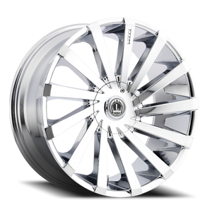 Luxxx Alloys Lux 13V Wheel 22x9 5x114.3 & 5x127 Chrome 33mm | LUX13V2295114127+33B-C
