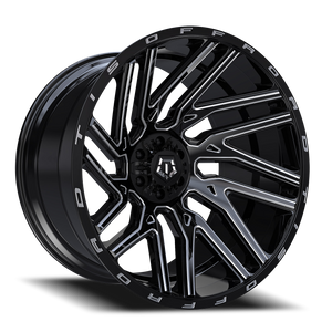 DOORBUSTER PRICING! - Tis 554Bm Wheel 20x10 6x135 & 6x139.7 Black Milled -19mm | 554BM-2106819S