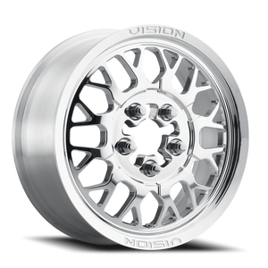 Vision Storm 346 - Atv Utv Wheel 15x7 5x114.3 Polished 61mm | 346-157545P64
