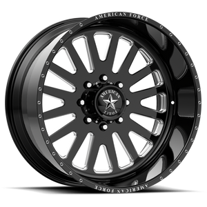 American Force Afw F20 Atom Ss Wheel 22x10 8x180 Gloss Black Machined -25mm | AFTGF20G24-2-20