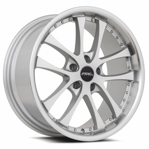 Arc Ar5 Wheels Rims 17x8 5x114.3 Silver Machined W/ Machined Lip & Chrome Rivets 35mm | AR05178051435SF