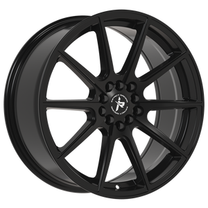 Impact Racing 503 Wheels Rims 18x8 5x114.3 5x120 Gloss Black 38mm | 503GB-18859+38