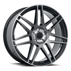 Liquid Metal Carbon Wheel 17x7.5 5x112 Gloss Black Machined 40mm | 42-7713B