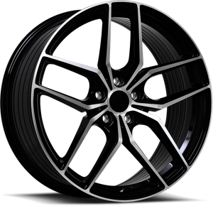 Liquid Metal Rotary Wheel 20x9 5x120 Gloss Black Machined 42mm | 38-2912B