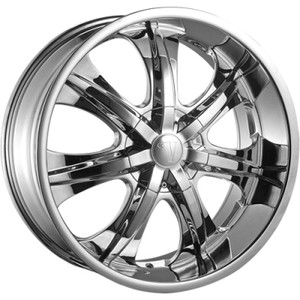 Velocity Vw725 Wheels Rims 26x10 5x115 5x120 Chrome 13mm | VW725-26114C