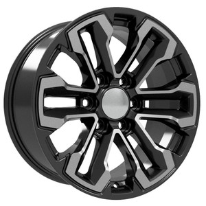 Oe Cv69 Wheels Rims 20x9 6x139.7 Black Machined 26mm | CV69-20090-6550-26MB