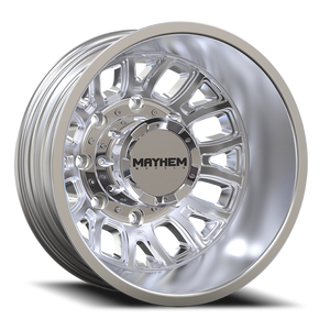 DOORBUSTER PRICING! - Mayhem Cogent Dually Wheel 17x6.5 8x200 Polished -142mm - MINIMUM PURCHASE OF 4 WHEELS | 8107D-7677RP