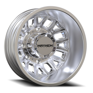 DOORBUSTER PRICING! - Mayhem Cogent Dually Wheel 17x6.5 8x210 Polished -142mm - MINIMUM PURCHASE OF 4 WHEELS | 8107D-7679RP