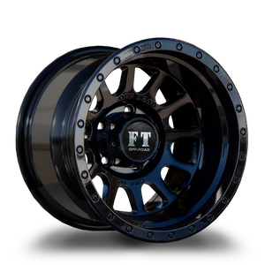 Full Throttle Ft5092 Wheels Rims 16x10 5x139.7 Gloss Black -44mm | FT50921610513944GB