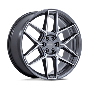 Niche Nc281 Rise Wheels Rims 22x10.5 5x115 Anthracite W/ Machined Face 18mm | NC281AD22051518