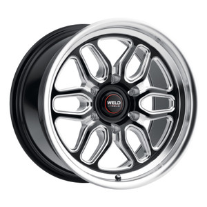 Weld Street Performance Laguna 6 Drag Wheels Rims 17x10 6x135 Gloss Black Milled 42mm | S15370089P42