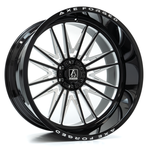 Axe Af12 Forged Wheels Rims 26x14 6x135 6x139.7 Gloss Black Milled -76mm | 261412H-76AF12BM