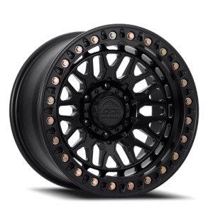 Lock Offroad Invader Forged Beadlock Wheel 17x9 6x139.7 Matte Black 0mm - FREE T-SHIRT INCLUDED!