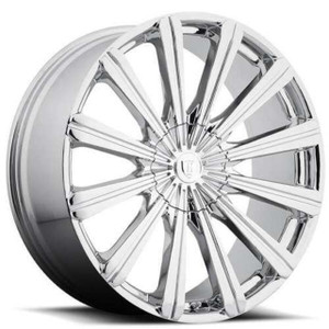 Borghini B18 Wheels Rims 24x9.5 5x115 5x120 Chrome 13mm | WBWW018S47O11P052F072C14