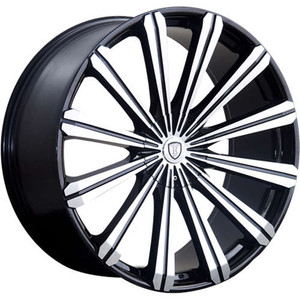Borghini B18 Wheels Rims 26x10 6x135 6x139.7 Black Machined 25mm | WBWW018S51O16P077F005C23