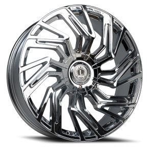 Luxxx Alloys Lux 28 Wheels Rims 24x10 6x135 6x139.7 Chrome 33mm | LUX28241061351397+33R-C