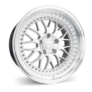 Esr Sr01 Wheels Rims 18x9.5 5x114.3 Hyper Silver W/ Machined Lip 35mm | 89551435 SR01HS-ML