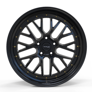 Traklite Turbulance Wheels Rims 18x8.5 5x114.3 Gloss Black 35mm | TLTUR1905