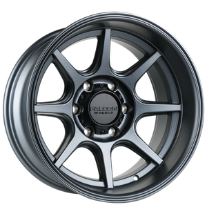 Falcon T8 Seeker Wheels Rims 17x9 6x139.7 Matte Gunmetal -38mm | T8-7983-38-MGN
