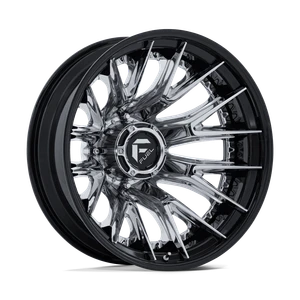 Fuel Dually D407 Catalyst  Wheels Rims 20x8.25 8x200 Chrome W/ Gloss Black Lip -202mm