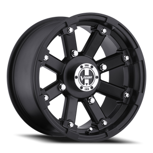 Vision Lockout 393 Atv Utv Wheel 12x8 4x115 Matte Black -10mm | 393-128115MB4