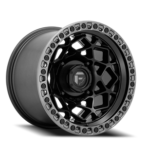 Fuel D783 Unit Atv Utv Wheel 15x7 4x137 Matte Black With Gunmetal Ring 10mm | D7831570A643