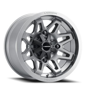 Vision Se7En 416 Atv Utv Wheel 12x7 4x156 Gunmetal 3mm | 416-127156GM4
