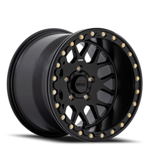 Kmc Powersports Ks235 Grenade Beadlock Atv Utv Wheel 15x6 4x156 Satin Black 38mm | KS23556044738