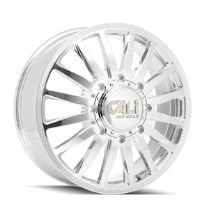 Cali Off-Road Dually Summit  Wheels Rims 20x8.25 8x170 Polished -192mm