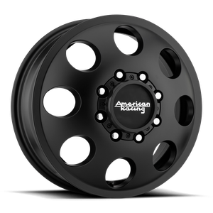 American Racing Ar204 Baja Dually Wheel 16x6 8x165.1 Satin Black 111mm - MINIMUM PURCHASE OF 4 WHEELS | AR204660807111