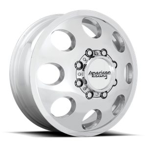 American Racing Ar204 Baja Dually Wheel 17x6 8x165.1 Polished 111mm - MINIMUM PURCHASE OF 4 WHEELS | AR204760901111