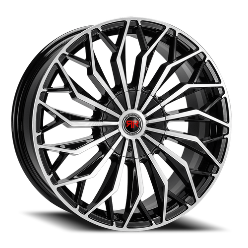 Revolution Racing Rr27 Wheel 18x8 5x100 & 5x115 Black Machined 40mm | RR27-188510015+40BM