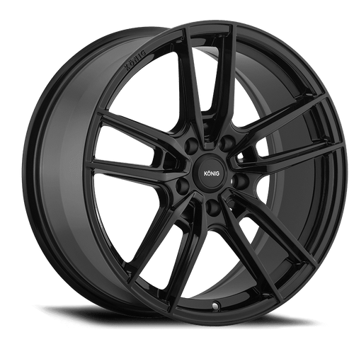Konig 55B Myth Wheels Rims 17x8 5x108 Gloss Black 43mm | 55B-MY87508435