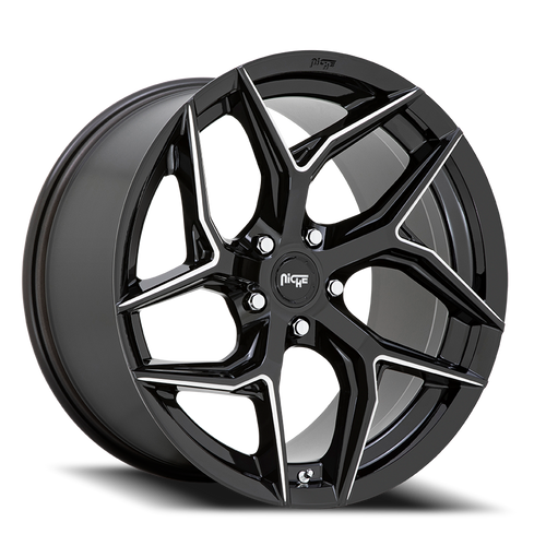 Niche M266 Torsion Wheel 20x10.5 5x112 Gloss Black Milled 40mm | M266200544+40