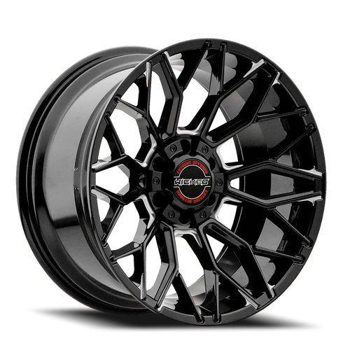 Wicked Offroad W934 Wheel 20x10 5x127 & 5x139.7 Gloss Black Milled -19mm | W934200050-19GBMW