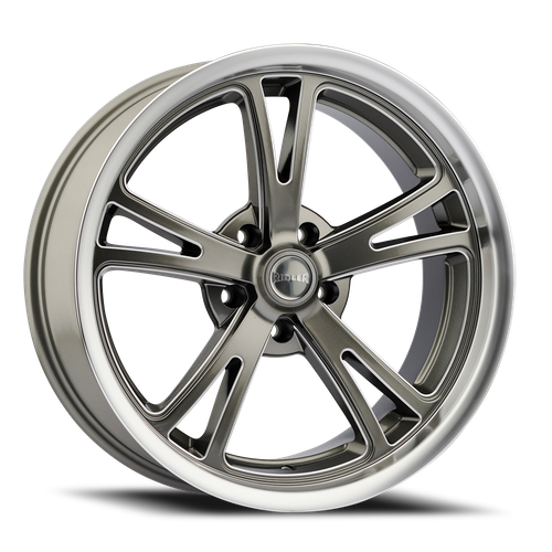 DOORBUSTER PRICING! - Ridler 606 Wheel 20x10 5x127 Gloss Grey Machined 0mm | 606-2173G