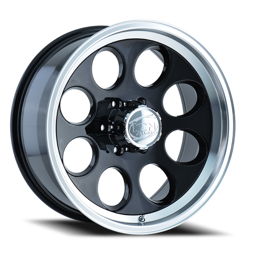 DOORBUSTER PRICING! - Ion 171 Wheel 17x9 5x135 Gloss Black Machined 0mm | 171-7935B