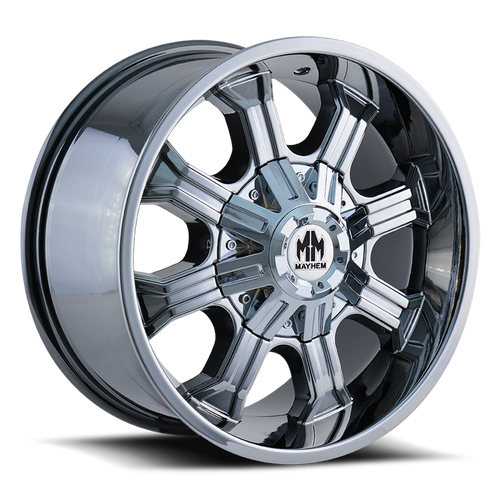 DOORBUSTER PRICING! - Mayhem Beast Wheel 20x9 5x150 & 5x139.7 Chrome 0mm | 8102-2997C