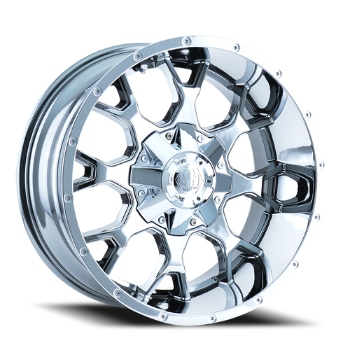 DOORBUSTER PRICING! - Mayhem Warrior Wheel 18x9 5x114.3 & 5x127 Chrome 18mm | 8015-8956C18