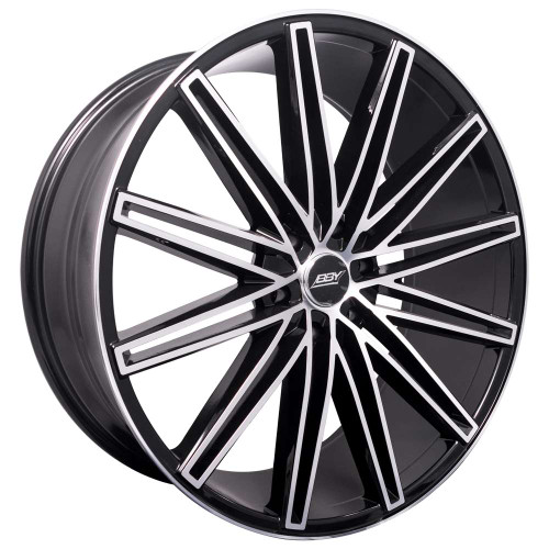 Bby Kaged 03 Wheels Rims 20x8.5 5x4.5 (5x114.3) Black Machined 35 | BB0328554535BM
