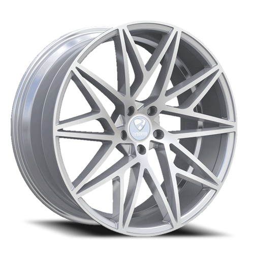 Ravetti M5 Wheel 22x8.5 5x114.3 Silver Machined 38mm | RAV-M5-22865SM